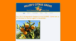 Desktop Screenshot of millerscitrusgrove.com